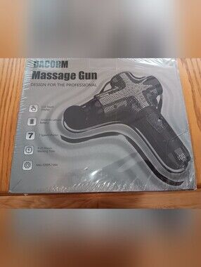 Pro Massage Gun - Black/Grey Percussion Massager New. Sealed.